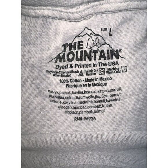 The Mountain White Wolf T-Shirt Manimals By The Mountain Wolf Wearing Headphones - Picture 4 of 6